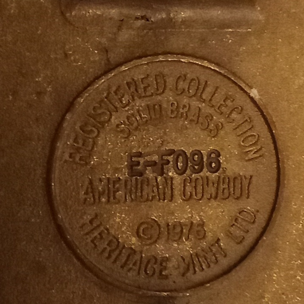 Register Collection Solid Brass American Cowboy O… - image 3